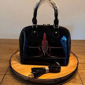 Black Patent Leather Purse